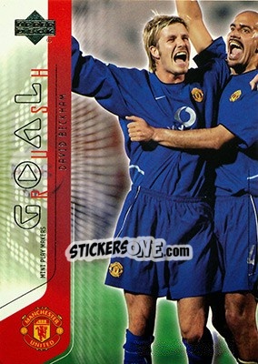Sticker David Beckham - Manchester United Mini Playmakers 2003 n. 65 - Upper Deck