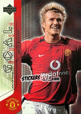 Sticker David Beckham - Manchester United Mini Playmakers 2003 n. 66 - Upper Deck