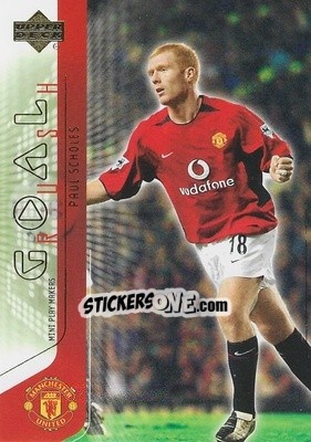 Sticker Paul Scholes - Manchester United Mini Playmakers 2003 n. 76 - Upper Deck