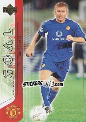 Sticker Paul Scholes - Manchester United Mini Playmakers 2003 n. 77 - Upper Deck