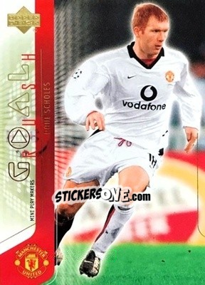 Sticker Paul Scholes - Manchester United Mini Playmakers 2003 n. 78 - Upper Deck