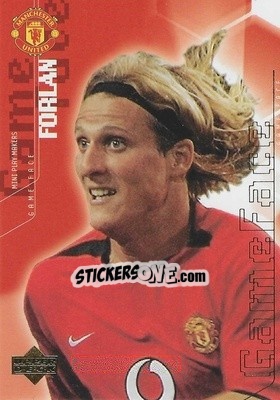 Cromo Diego Forlan - Manchester United Mini Playmakers 2003 - Upper Deck