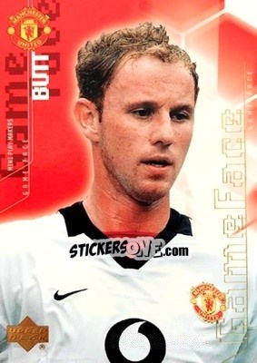 Sticker Nicky Butt - Manchester United Mini Playmakers 2003 - Upper Deck