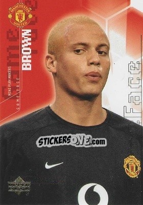 Cromo Wes Brown - Manchester United Mini Playmakers 2003 - Upper Deck