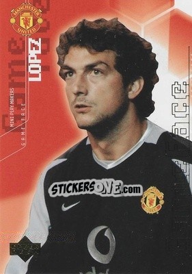 Cromo Ricardo Lopez - Manchester United Mini Playmakers 2003 - Upper Deck