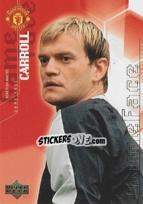 Sticker Roy Carroll - Manchester United Mini Playmakers 2003 n. 96 - Upper Deck