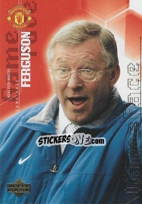 Sticker Sir Alex Ferguson - Manchester United Mini Playmakers 2003 n. 98 - Upper Deck