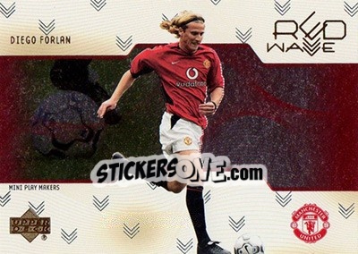 Sticker Diego Forlan - Manchester United Mini Playmakers 2003 n. RW3 - Upper Deck