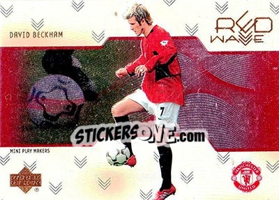 Sticker David Beckham - Manchester United Mini Playmakers 2003 n. RW7 - Upper Deck