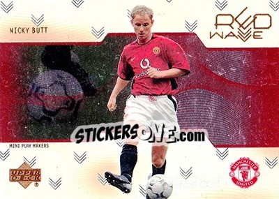 Sticker Nicky Butt - Manchester United Mini Playmakers 2003 n. RW8 - Upper Deck