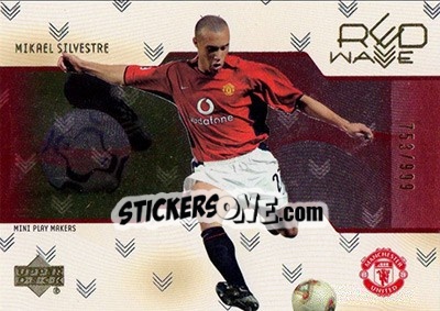 Sticker Mikael Silvestre - Manchester United Mini Playmakers 2003 n. RW13g - Upper Deck