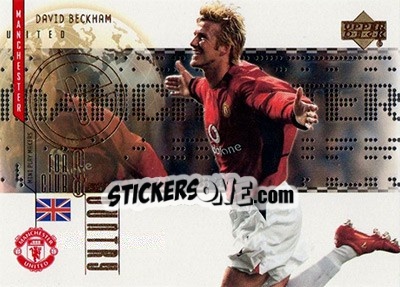 Sticker David Beckham - Manchester United Mini Playmakers 2003 n. CC1 - Upper Deck
