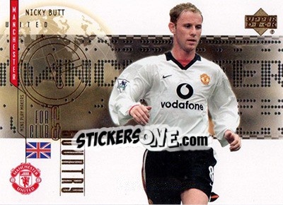 Cromo Nicky Butt - Manchester United Mini Playmakers 2003 - Upper Deck