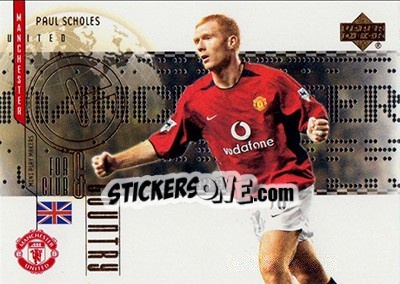 Sticker Paul Scholes - Manchester United Mini Playmakers 2003 n. CC5 - Upper Deck