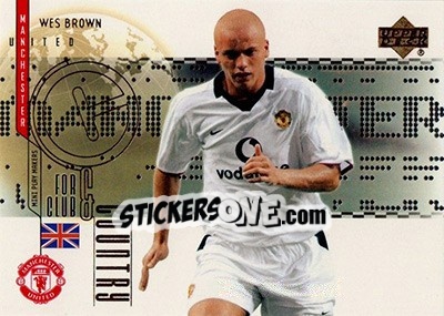 Figurina Wes Brown - Manchester United Mini Playmakers 2003 - Upper Deck