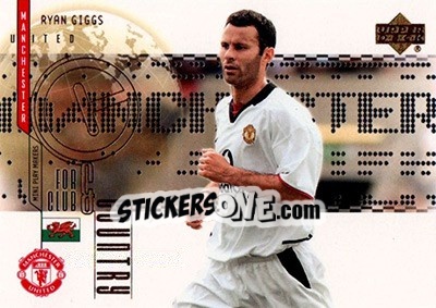 Sticker Ryan Giggs - Manchester United Mini Playmakers 2003 n. CC8 - Upper Deck