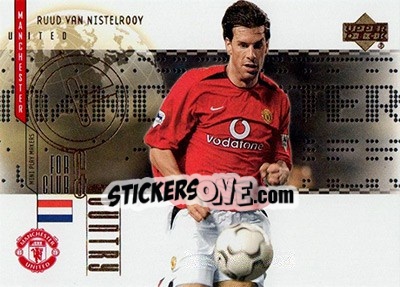 Sticker Ruud van Nistelrooy - Manchester United Mini Playmakers 2003 - Upper Deck