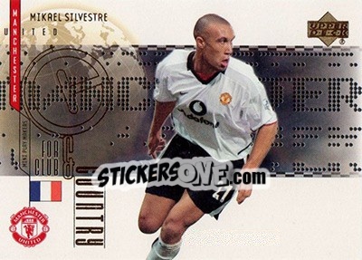 Sticker Mikael Silvestre - Manchester United Mini Playmakers 2003 - Upper Deck