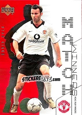 Sticker Ryan Giggs - Manchester United Mini Playmakers 2003 n. MW3 - Upper Deck