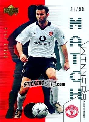 Sticker Ryan Giggs - Manchester United Mini Playmakers 2003 n. MW3g - Upper Deck