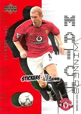 Sticker Paul Scholes - Manchester United Mini Playmakers 2003 n. MW4 - Upper Deck