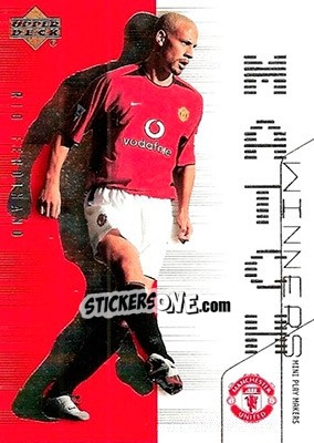 Sticker Rio Ferdinand - Manchester United Mini Playmakers 2003 n. MW6 - Upper Deck