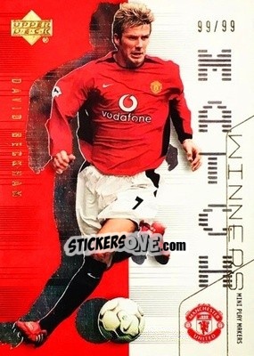 Sticker David Beckham - Manchester United Mini Playmakers 2003 - Upper Deck