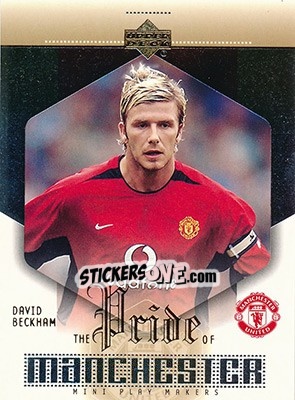 Sticker David Beckham - Manchester United Mini Playmakers 2003 n. PM1 - Upper Deck