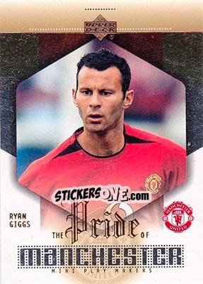 Sticker Ryan Giggs - Manchester United Mini Playmakers 2003 n. PM2 - Upper Deck