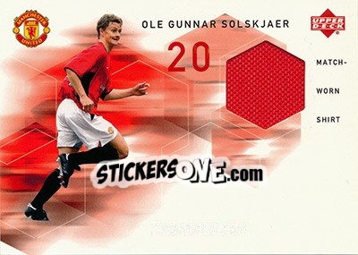 Sticker Ole Gunnar Solskjaer - Manchester United Mini Playmakers 2003 n. OGS-MWS - Upper Deck