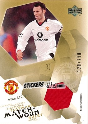 Sticker Ryan Giggs - Manchester United Mini Playmakers 2003 - Upper Deck