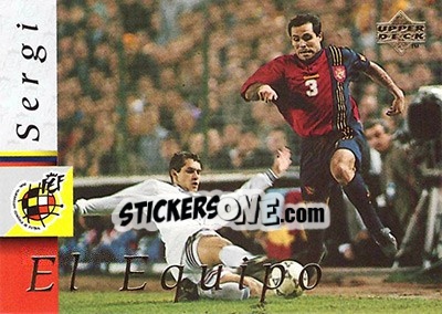 Sticker Sergi Barjuan - Seleccion Espanola 1998 n. 4 - Upper Deck