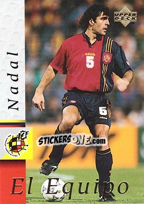 Sticker Miguel Angel Nadal - Seleccion Espanola 1998 n. 5 - Upper Deck