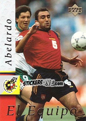 Sticker Abelardo Fernandez - Seleccion Espanola 1998 - Upper Deck