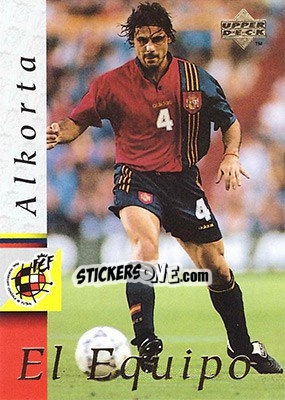 Sticker Rafael Alkorta - Seleccion Espanola 1998 n. 7 - Upper Deck
