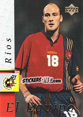 Sticker Roberto Rios - Seleccion Espanola 1998 - Upper Deck