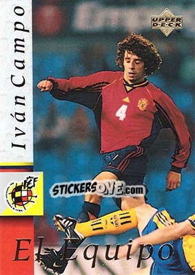 Sticker Ivan Campo - Seleccion Espanola 1998 - Upper Deck