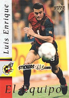 Sticker Luis Enrique Martinez - Seleccion Espanola 1998 n. 13 - Upper Deck
