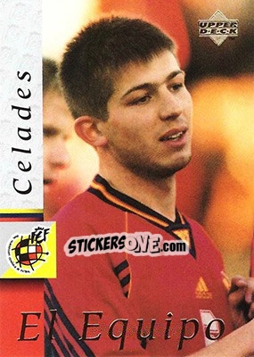 Cromo Albert Celades - Seleccion Espanola 1998 - Upper Deck