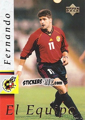 Sticker Fernando Sanchez - Seleccion Espanola 1998 - Upper Deck