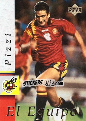 Sticker Juan Antonio Pizzi - Seleccion Espanola 1998 - Upper Deck