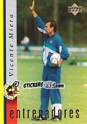 Sticker Vicente Miera - Seleccion Espanola 1998 - Upper Deck