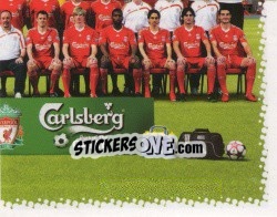 Sticker Liverpool Football Club Season 2009-2010 (4 of 4) - Liverpool FC 2009-2010 n. 5 - Panini