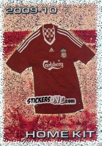 Sticker Home  Kit - Liverpool FC 2009-2010 n. 6 - Panini