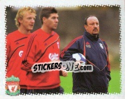 Sticker Rafa Benitez - Liverpool FC 2009-2010 n. 9 - Panini