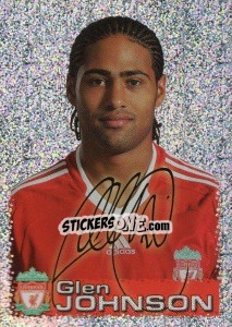 Sticker Glen Johnson - Liverpool FC 2009-2010 n. 15 - Panini