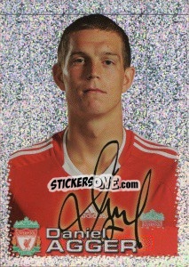 Sticker Daniel Agger - Liverpool FC 2009-2010 n. 19 - Panini