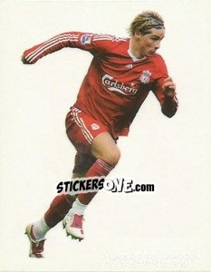 Sticker Fernando Torres in action - Liverpool FC 2009-2010 n. 35 - Panini