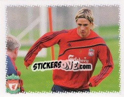 Cromo Fernando Torres in training - Liverpool FC 2009-2010 - Panini
