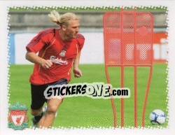 Cromo Andriy Voronin in training - Liverpool FC 2009-2010 - Panini